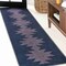 Jonathan Y Chayton Minimalist Geometric Non-Slip Machine-Washable Navy/Purple 2 ft. x 8 ft. Runner Rug WSH110F-28 - alternate 5