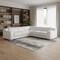 Homeroots White Italian Leather Power Reclining L Shaped Five Piece Corner Sectional 544993 - alternate 12
