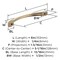 Amerock Vaile 5-1/16 inch (128mm) Center-to-Center Champagne Bronze Cabinet Pull, 10PK 10VMP37231CZ - alternate 4