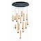 Euf Cambre, Chandelier , 16-Light, 32", Matte Black, Travertine 50131-013 - alternate 1