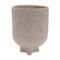 Homeroots 7" Beige Recycled Paper Urn Table Vase 632607 - alternate 4