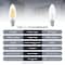 Luxrite 8W LED Candelabra Bulb, 75W Equivalent, E12 Base, 1000 Lumens, 3500K Natural White, 12PK LR21712 - alternate 7