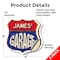 Signmission James's Garage, 4 inch X 4 inch, Vinyl Decal, 2PK SHI-D-2PACK-4-383-JAMES - alternate 6