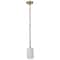 Nuvo Liam, 1 Light Mini Pendant, Burnished Brass, White Opal Glass 60/8205 - alternate 1