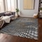 Homeroots 9' X 12' Charcoal Brown And Copper Abstract Washable Indoor Outdoor Area Rug 596786 - alternate 9