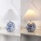 Jonathan Y Shishen 19.5" Cottage Classic Chinoiserie Ceramic Orb LED Table Lamp with Pleated Shade, White/Blue JYL5056B - alternate 8