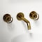 Vigo Cass Two Handle Wall Mount Bathroom Faucet in Matte Brushed Gold VG05007MG - alternate 6