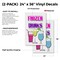 Signmission Frozen Drinks, Vinyl Decals Only 24 Inch x 36 Inch, Vinyl Decal, 2PK DSB-2436-2PACK-Frozen Drinks - alternate 2