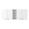 Homeroots 41in Dark Brown and White Wood Kitchen Island Set With Storage 519044 - alternate 7
