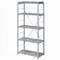 Homeroots 54" Gray And Silver Metal and Wood Four Tier Etagere Bookcase 486307 - alternate 3