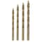 Drill America 4 Piece Cobalt Stepped Point Drill Bit Set 1/4'', 5/16, 3/8'' and 1/2'' in Plastic Pouch Kit POUGSC4 - alternate 1
