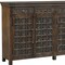 Homeroots 107" Brown Distressed Solid Wood Carved Floral Six Drawer Sideboard with Six Doors 642293 - alternate 5