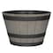 L&G 12 in. H X 19 in. W X 19 in. D X 19 in. D Polyresin Whiskey Barrel Planter Oak PVH6019TOI - alternate 1
