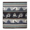 Homeroots Ultra Soft Gray and White Snowboarder Handmade Queen Size Woven Blanket 383069 - alternate 1