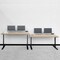 Homeroots 48" Wood Brown and Black Writing Desk 524934 - alternate 5