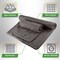 Wakeman 2-Piece Yoga Mat Towel and Gym Towel Set Sweat Absorbent & Quick Drying with Corner Pockets HT-YOGA-GRY - alternate 8