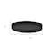 Homeroots 15in Black Faux Wicker Round Serving Tray 713546 - alternate 8
