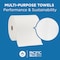 Georgia-Pacific Pacific Blue Ultra Hardwound Paper Towels, 1 Ply, Continuous Roll Sheets, 1150 ft, White, 6 PK 26490 - alternate 7