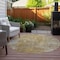 Homeroots 8' Beige Taupe And Ivory Round Abstract Washable Indoor Outdoor Area Rug 577639 - alternate 7