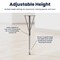 Flash Furniture Wren 60 in Flower Adjustable Height Activity Table, Thermal Laminate Top, Short Legs, Light Gray XU-A60-FLR-LTGRY-T-P-GG - alternate 8