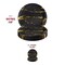 Smarty Had A Party 7.5" Black w/Gold Marble Stroke Round Disposable Plastic Appetizer/Salad Plates (120 Plates), 120PK 907BG-CASE - alternate 8
