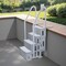 Vevor 4-Step Grey Pool Ladder of Double Handrails Supports 400 lb for 48-54 In Pool U12 gray - alternate 7