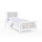 Homeroots White And Gray Reversible Solid Wood Twin Bed Frame 530218 - alternate 6