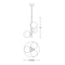 Afx Arren - LED Pendant - Light Antique Brass ARNP17LAJD4LB - alternate 2