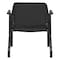 Office Star Products Big and Tall Guest Chair in Icon Black Fabric with soft PU Arms, Sturdy Black Metal Chair 55052B-231 - alternate 7