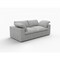 Homeroots 80" Light Gray Linen Blend Modular Sofa 714572 - alternate 7