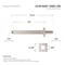 Supplygiant 10 in Straight Ceiling Mount Shower Arm, Flange, Square Arm for Rain Showerhead, Nickel Finish 74-TB32DT-O - alternate 8