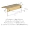 Amerock Streamline II 4 inch (102mm) Length Champagne Bronze Cabinet Edge Pull, 25PK 25VMP37192CZ - alternate 3