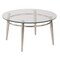 Office Star Products Brooklyn  Round Top Coffee Table, Glass / Brushed Nickel MG1230R-NB - alternate 1