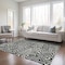 Homeroots 5' X 8' Black And Ivory Abstract Washable Indoor Outdoor Area Rug 598951 - alternate 7
