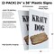 Signmission Kraut Hot Dog, Plastic Signs Only 24 Inch x 36 Inch, Corrugated Plastic, 2PK CSB-2436-2PACK-Kraut Hot Dog - alternate 2