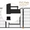 Wrightmaster 39.37" High 16-Panel Heavy Duty Metal Playpen with Door, Convertible Indoor/Outdoor Pet Exercise ZR-147611 - alternate 7