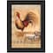 Homeroots Rooster Montage II Black Framed Print Wall Art 415345 - alternate 1