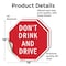 Signmission Don't Drink and Drive, 18 inch X 18 inch, Vinyl Decal, 2PK OC-D-2PACK-18-79 - alternate 4