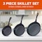 Commercial Chef 3-Piece Cast Iron Skillet Set - 6/8/10 CHCI6810 - alternate 6