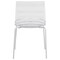 Leisuremod Astor Plastic Dining Chair with White Steel Base Water Ripple Design in Clear ACW-20CL - alternate 9