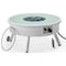 Leisuremod Walbrooke Patio Round Fire Pit and Tank Holder, White WW-29-24-GL - alternate 10