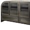 Homeroots 62in Dark Brown Iron Two Drawer Sideboard with Four Glass Doors 380205 - alternate 4