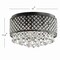 Jonathan Y Evelyn 17" 3-Light Crystal Drops/Metal , LED Flush Mount, Black JYL6143A - alternate 11