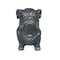 Homeroots 16in Black Polyresin Dog Outdoor Statue 523611 - alternate 1