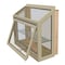 Factory 2U Windows Garden Window with Shelf, 60in x 41in, Tan, Insulated Oak Seatboard, Low-E Glass 803033 - alternate 1