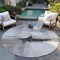 Homeroots 8' Brown Black And Gray Round Abstract Washable Indoor Outdoor Area Rug 603649 - alternate 5