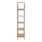 Homeroots 80" Natural Wood Five Tier Arched Top Bookcase 517726 - alternate 4