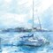 Homeroots Serenity Sloop 1 White Framed Print Wall Art 416235 - alternate 4