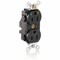Leviton Straight Blade Receptacle, 5-15R, 15 A, 125V AC, Isolated Ground MT820-IGE - alternate 1