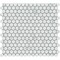 Emser Tile Elegan Series Porcelain Mosaic Tile, 12 in L Tile, 11 in W Tile, Pressed Edge, Calacata, 20PK W95ELEGCA1112MOPM - alternate 1